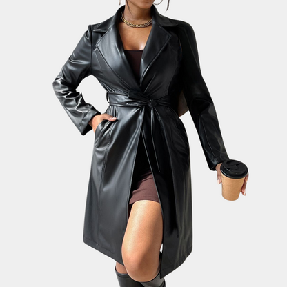 Stylische Damenjacke Lang Modern Damen Mantel