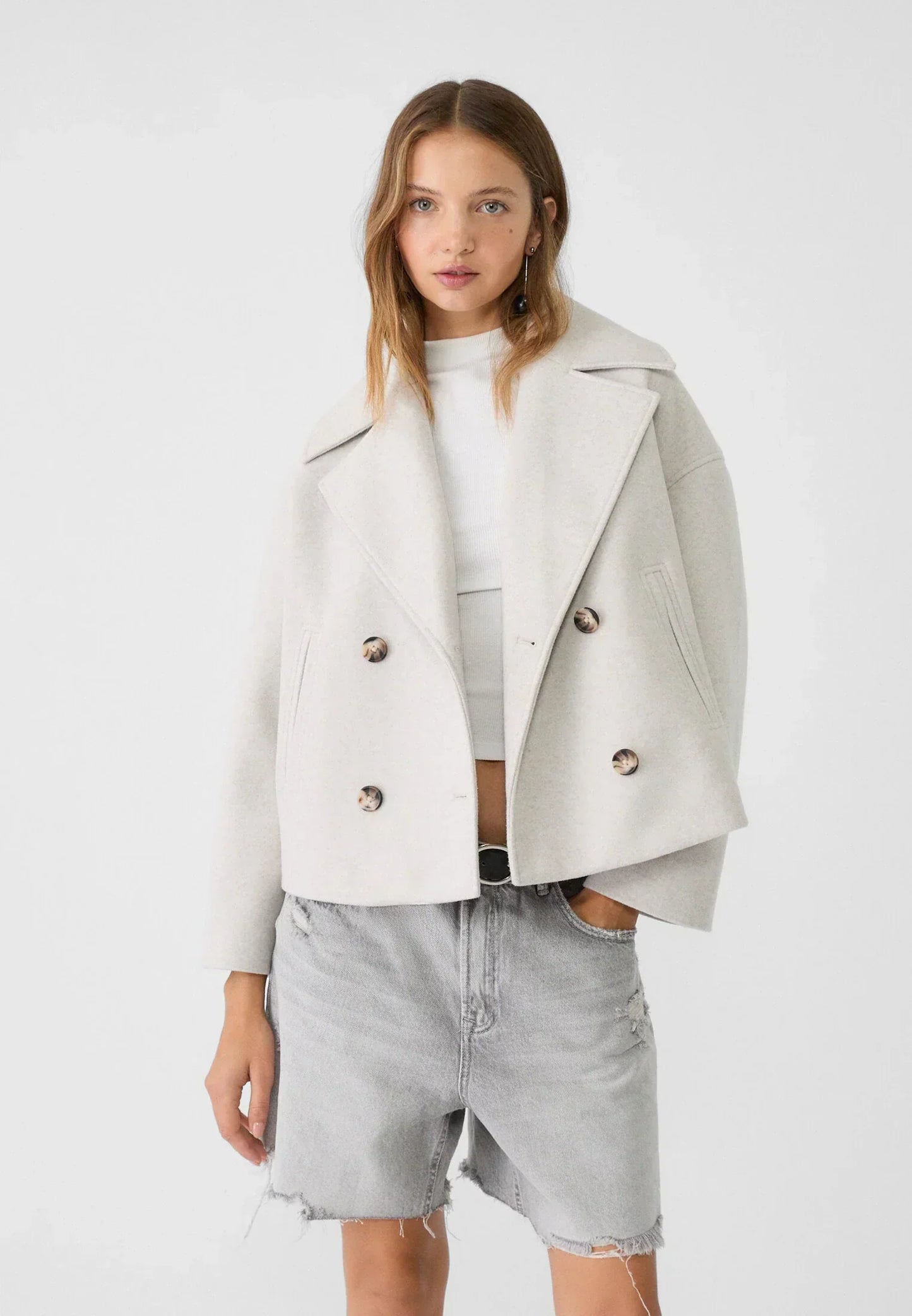 Kurzjacke Damen Klassisch Slim Fit