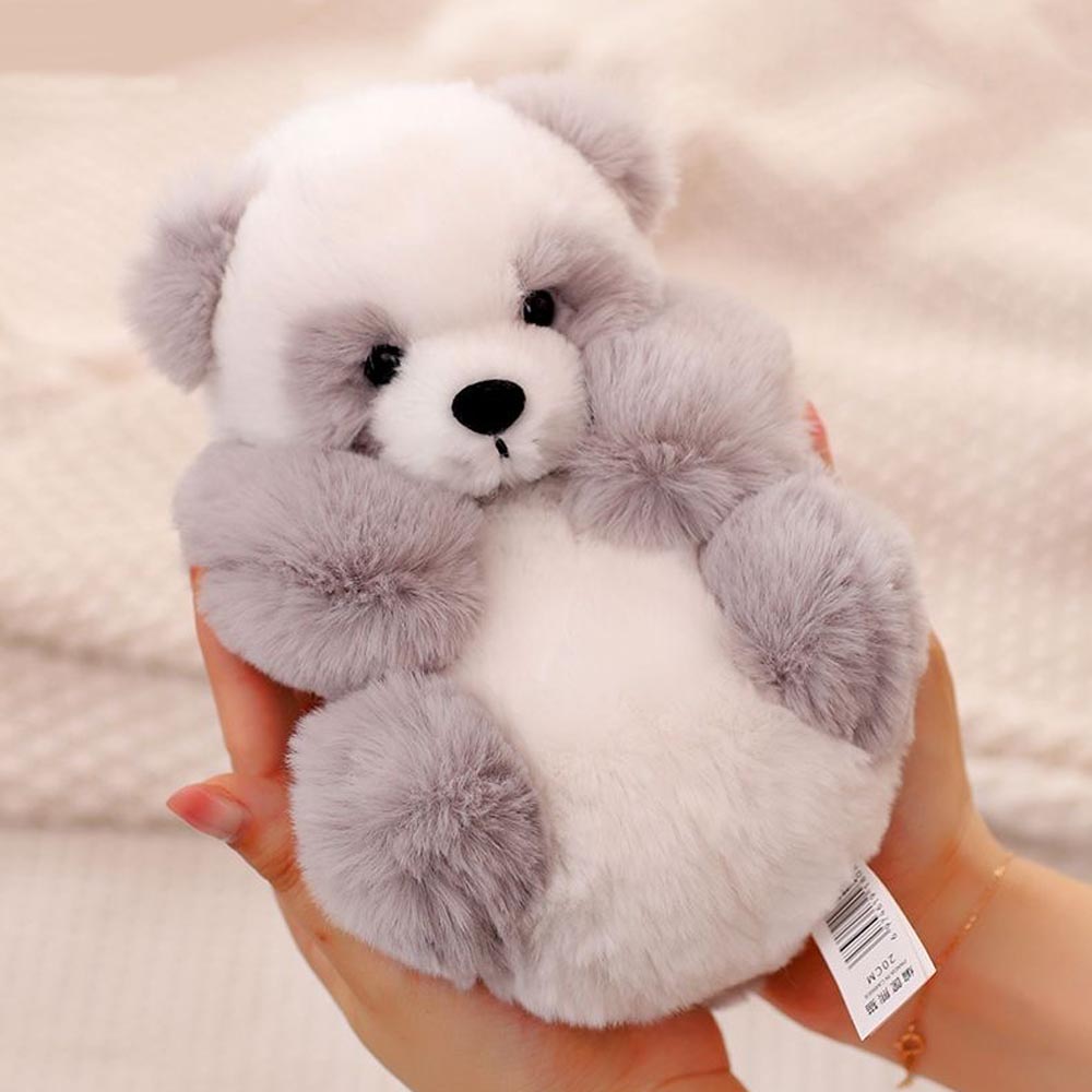 Niedlicher Panda Plüsch Teddy im Korb Süß