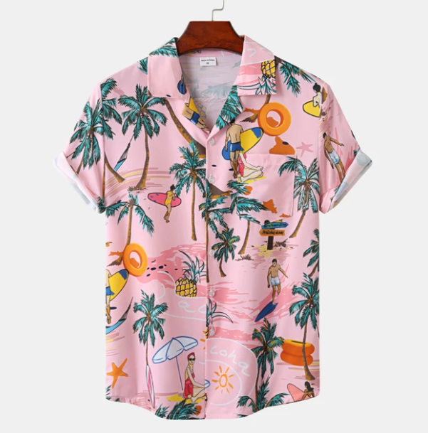 Hawaiihemd Klassisch Farbenfroh Sommer