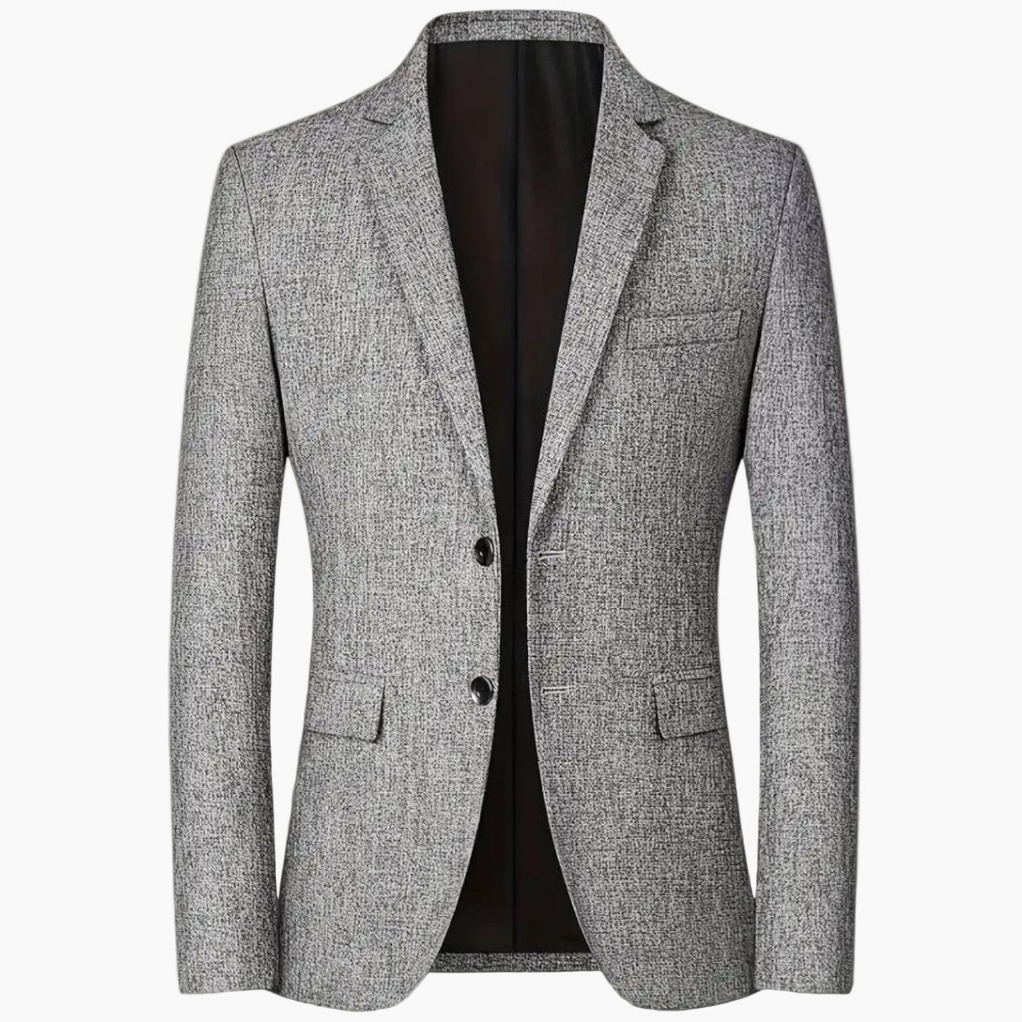Eleganter Business Blazer Anzugjacke Klassisch Schwarz - BerlinGlamour