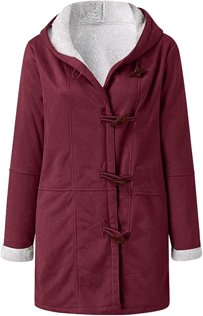 Warme Damen Winterjacke Kuschel Soft