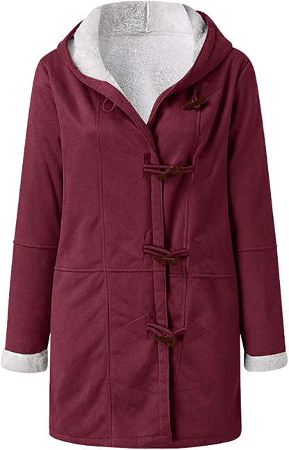 Warme Damen Winterjacke Kuschel Soft