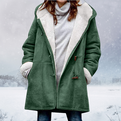 Warme Damen Winterjacke Kuschel Soft