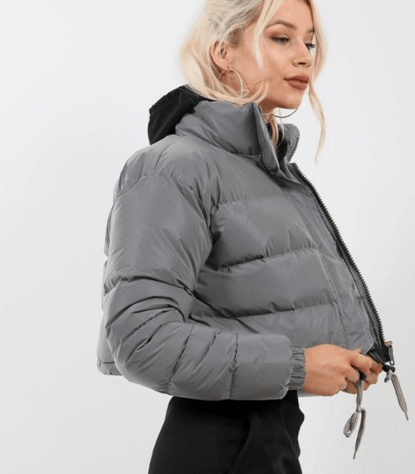 Pufferjacke Damen Warm mit Kordelzug - BerlinGlamour