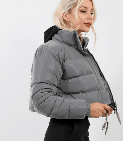 Pufferjacke Damen Warm mit Kordelzug - BerlinGlamour