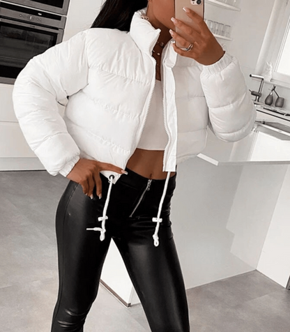 Pufferjacke Damen Warm mit Kordelzug