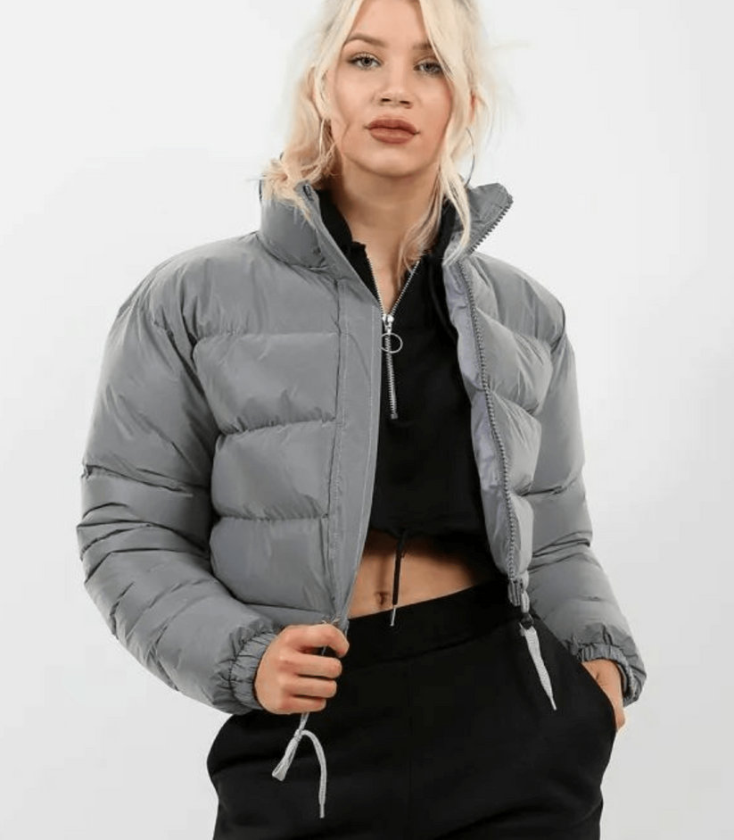 Pufferjacke Damen Warm mit Kordelzug