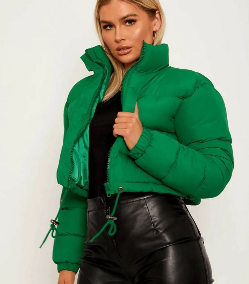 Pufferjacke Damen Warm mit Kordelzug