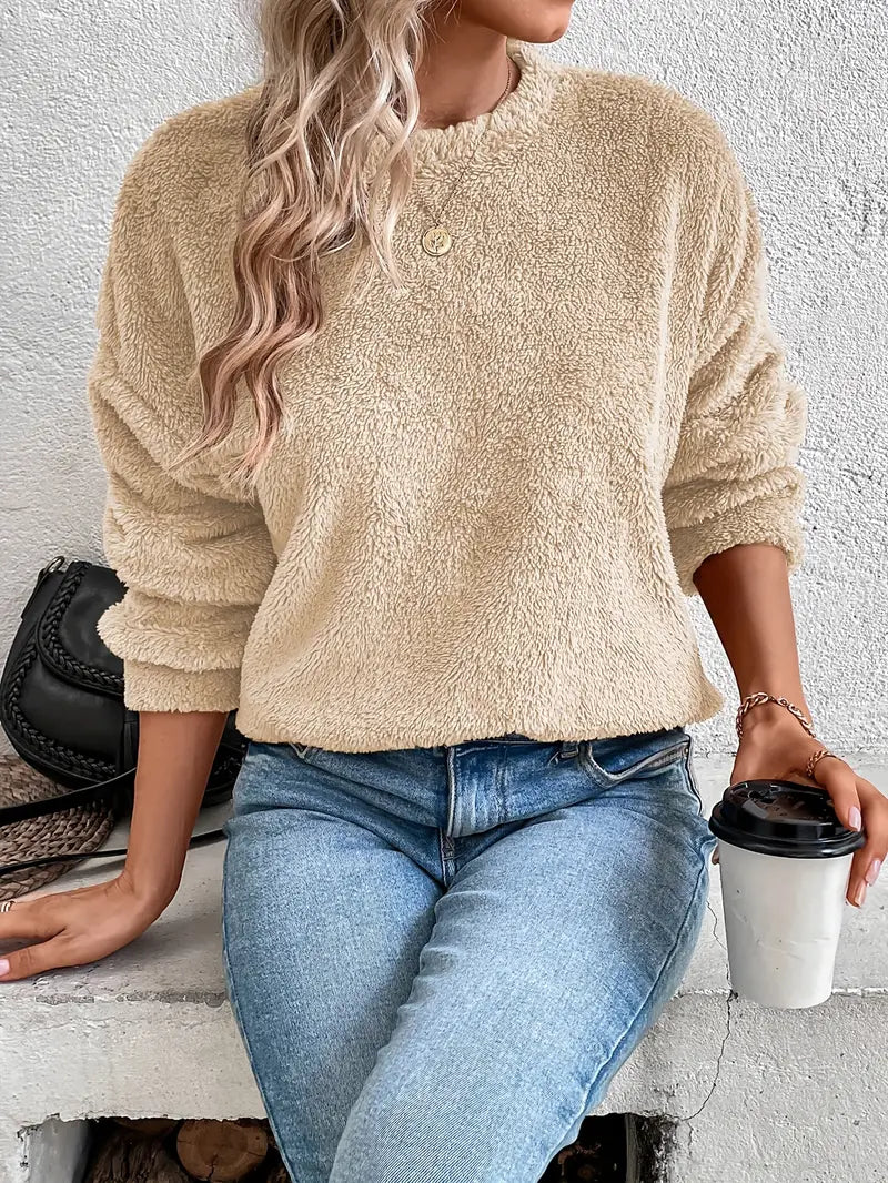 BerlinGlamour Teddy-Pullover für kaltes Wetter