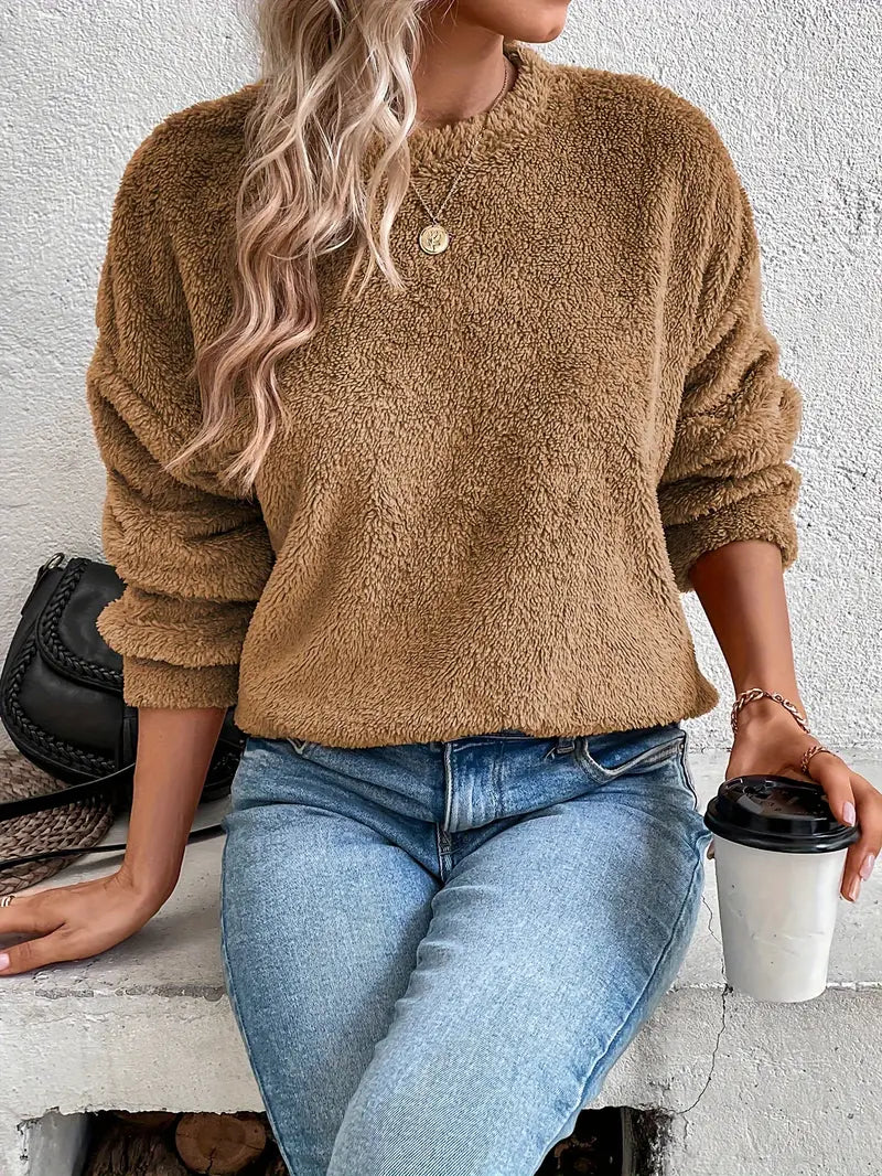 BerlinGlamour Teddy-Pullover für kaltes Wetter
