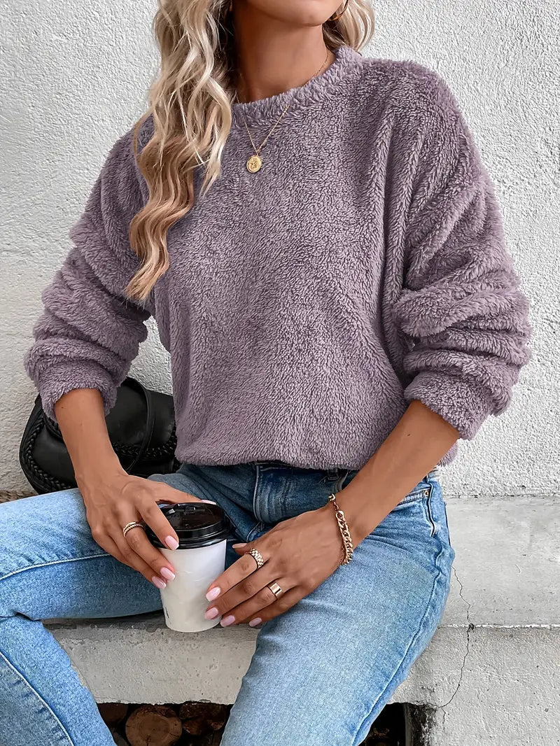 BerlinGlamour Teddy-Pullover für kaltes Wetter