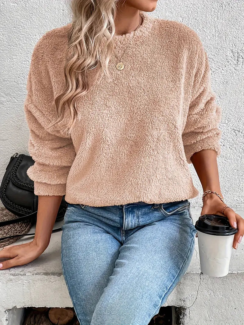 BerlinGlamour Teddy-Pullover für kaltes Wetter