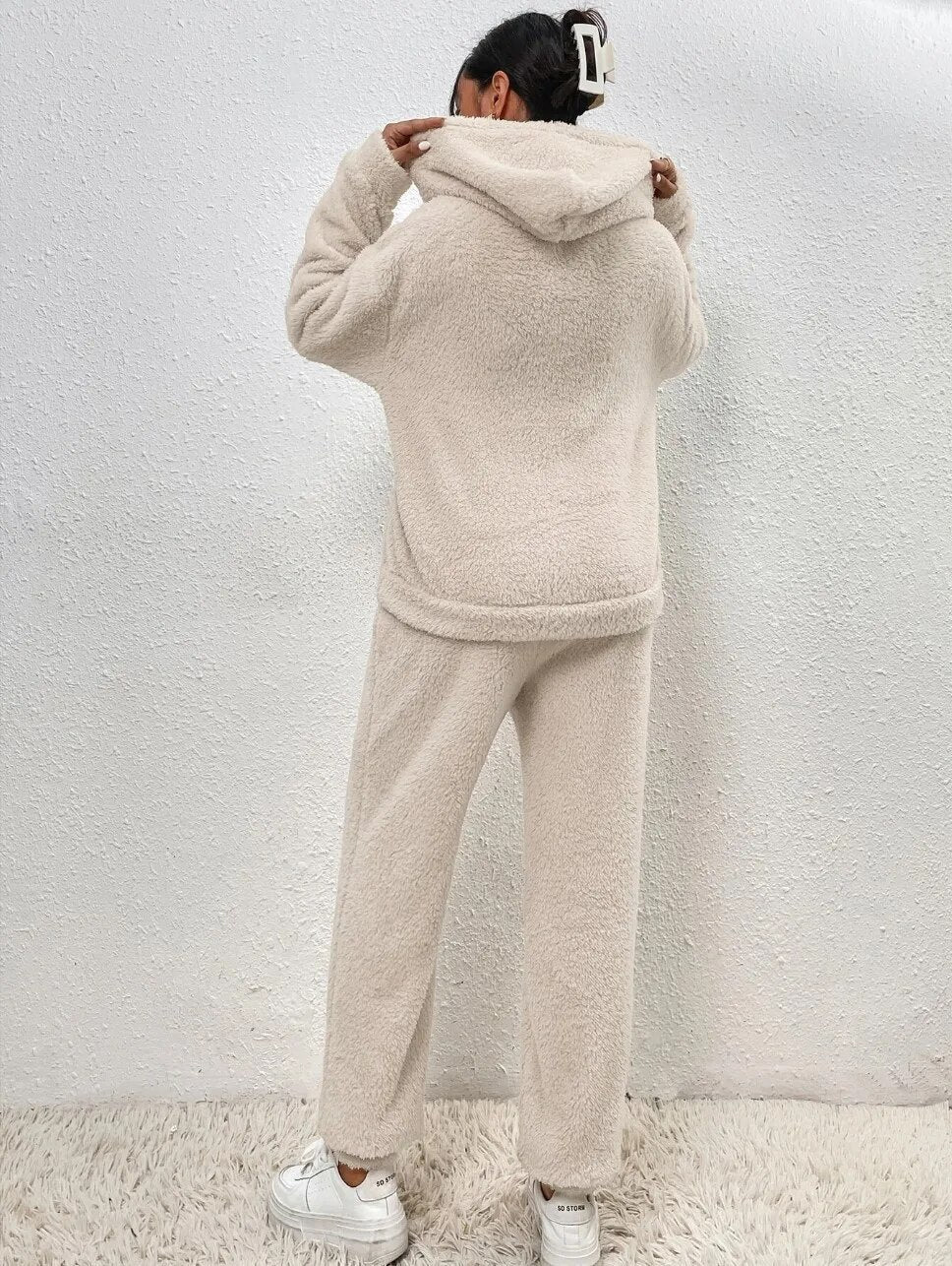 Damen Pullover Set Zweiteilig Gemütlich Warm