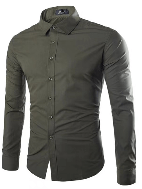 Slim Fit Herrenhemd Bügelfrei Modern Lässig