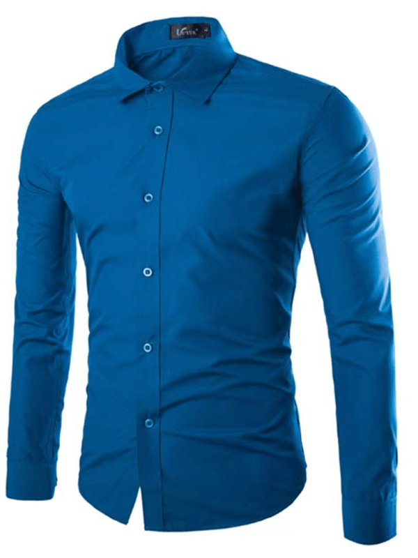 Slim Fit Herrenhemd Bügelfrei Modern Lässig