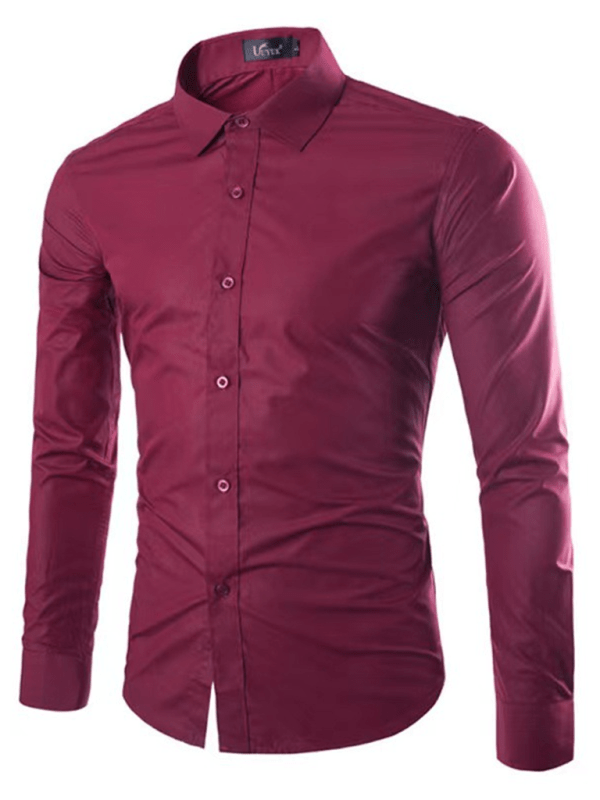 Slim Fit Herrenhemd Bügelfrei Modern Lässig