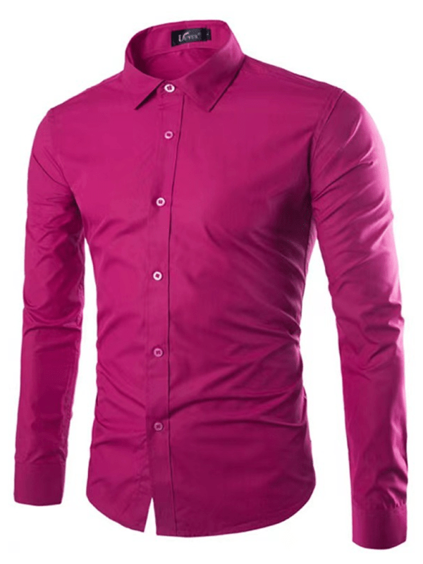 Slim Fit Herrenhemd Bügelfrei Modern Lässig