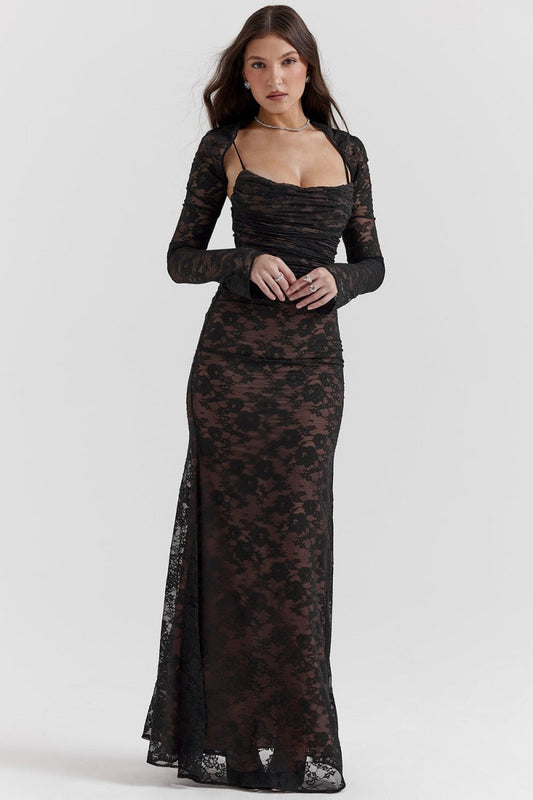 Elegantes Damen Korsett-Kleid mit Spitze und Schnürung - BerlinGlamour