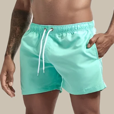 Herren Schwimmshorts Schnelltrocknend Sportlich Basic