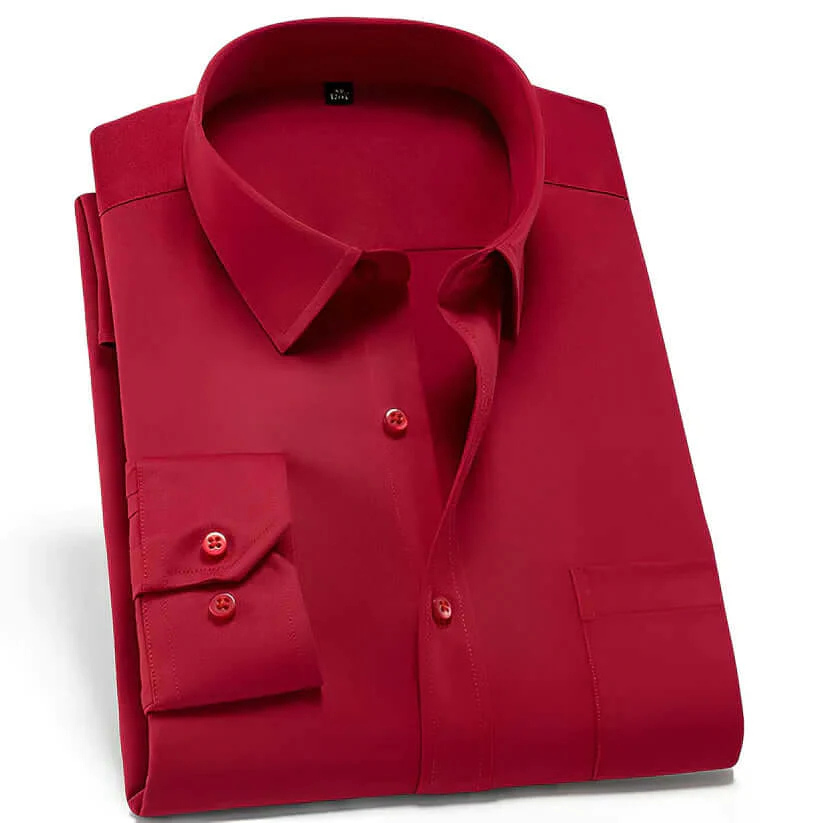 Herren Hemd Langarm Stretch Modern