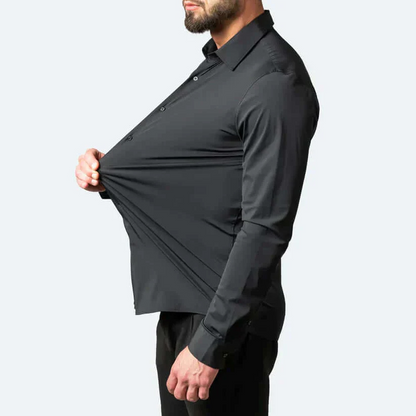 Herren Hemd Langarm Stretch Modern
