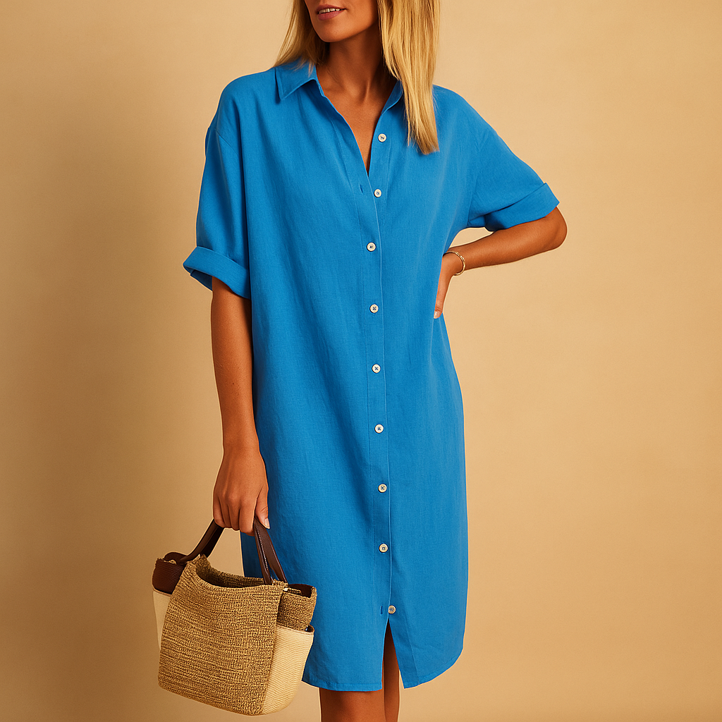 Elegantes Langarmkleid Damen Modern