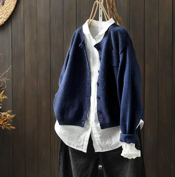 Stylische Damenstrickjacke Modern Frauen