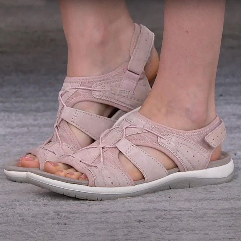 Damen Sandalen Bequem Riemen Freizeit Schuhe