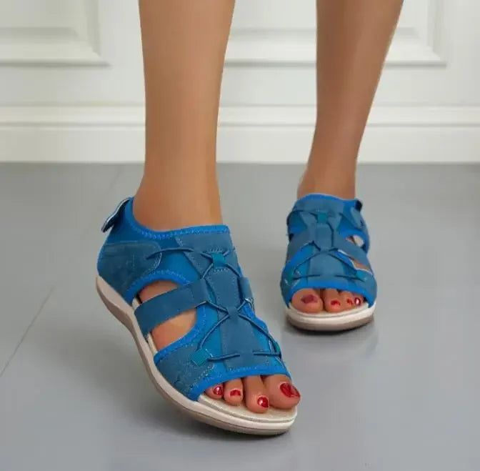 Damen Sandalen Bequem Riemen Freizeit Schuhe