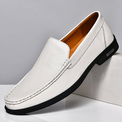 Herren Loafer Schuhe Elegant Lederschuhe Schwarz