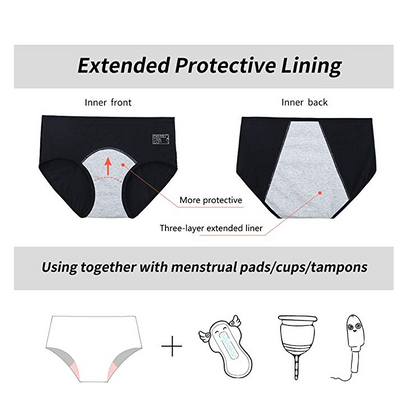 Periodenunterhose Auslaufsicher Komfortabel Damenslip