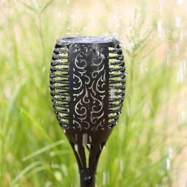 Solar LED Flammenleuchte Gartenlampe