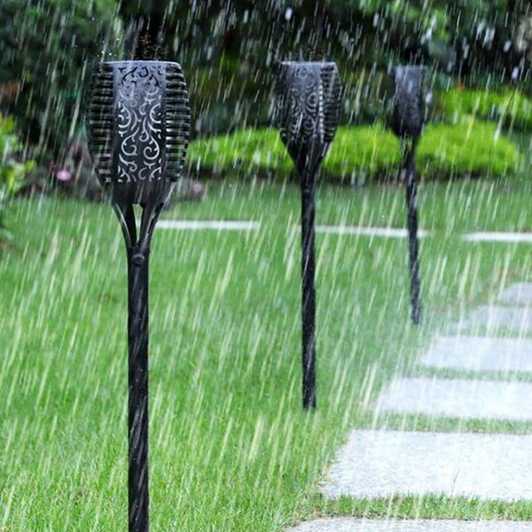 Solar LED Flammenleuchte Gartenlampe