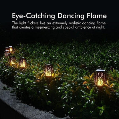 Solar LED Flammenleuchte Gartenlampe