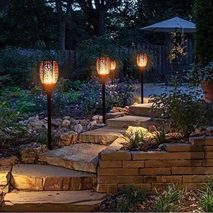 Solar LED Flammenleuchte Gartenlampe