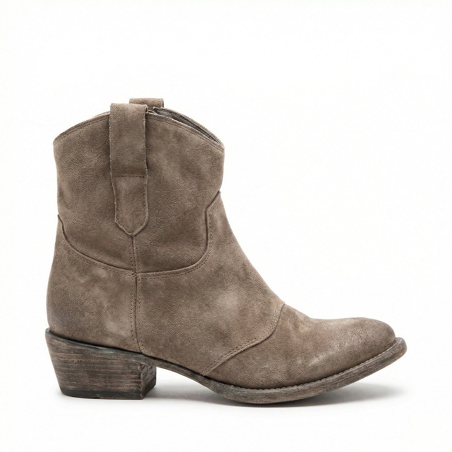 Western Stiefel Damen Kurz Wildleder Knöchelstiefel