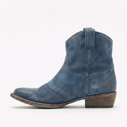 Western Stiefel Damen Kurz Wildleder Knöchelstiefel