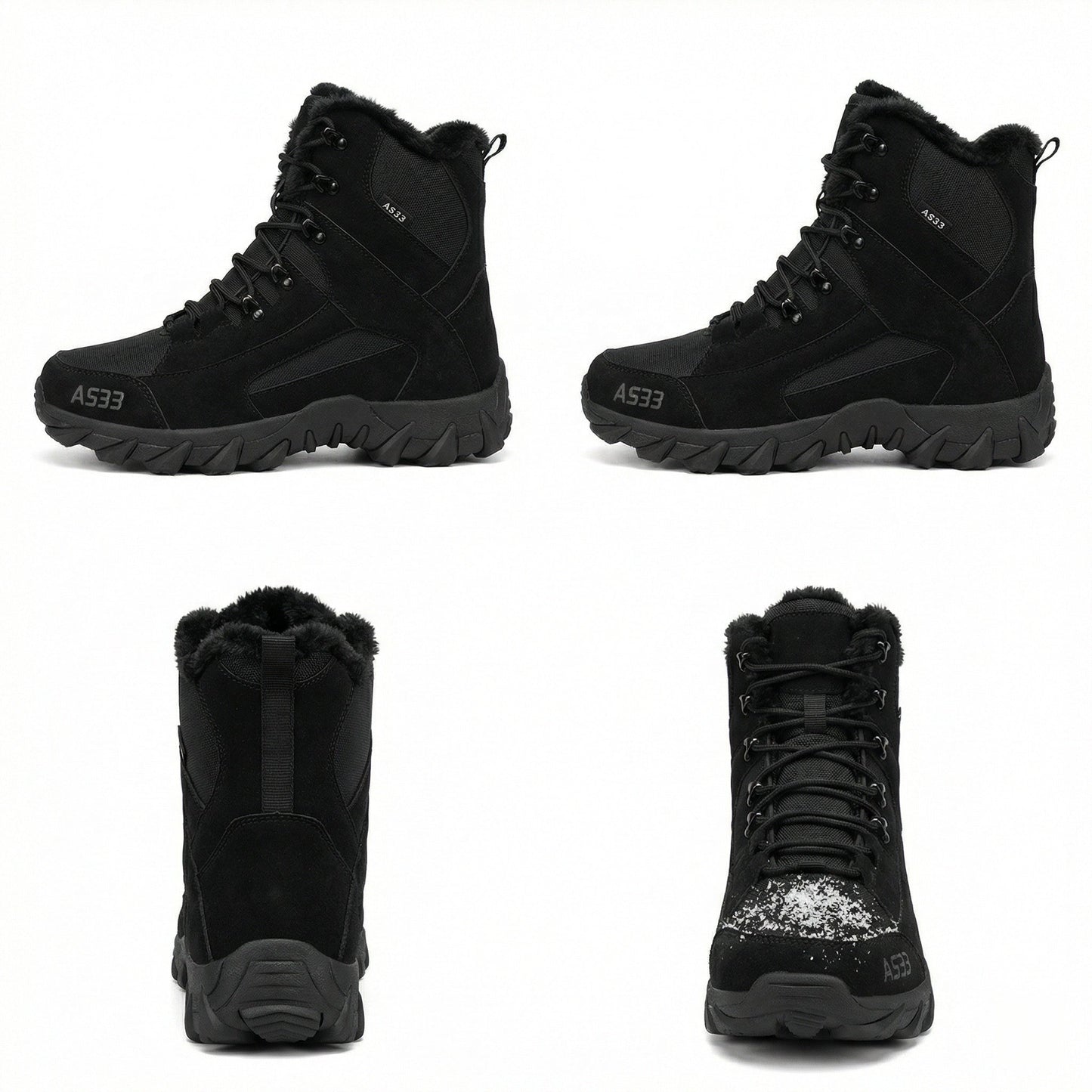 Herren Wanderstiefel Winter Warm Isoliert Rutschfest