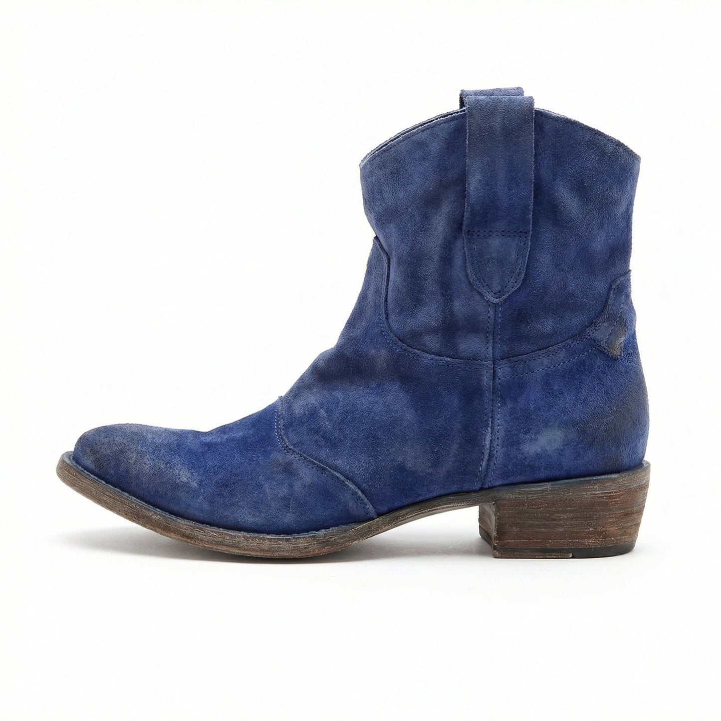 Western Stiefel Damen Kurz Wildleder Knöchelstiefel