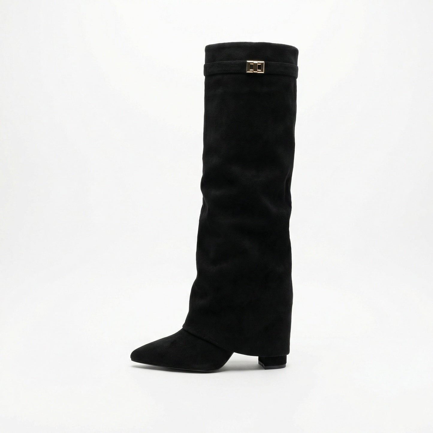 Damen Stiefel Wildleder Braun Heidi Style