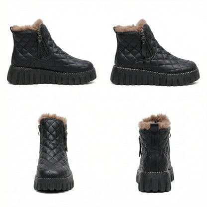 Damen Schneestiefel Orthopädisch Warm Winterstiefel
