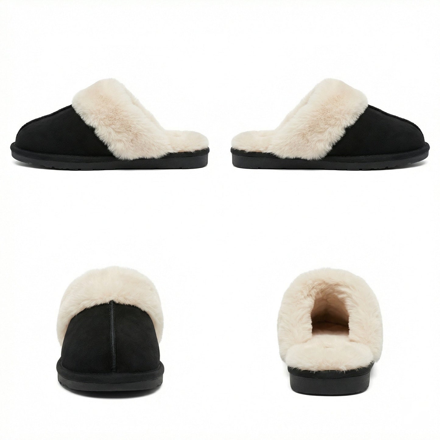 Damenschuhe Hausschuhe Warm Fell Winter