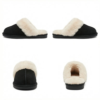 Damenschuhe Hausschuhe Warm Fell Winter
