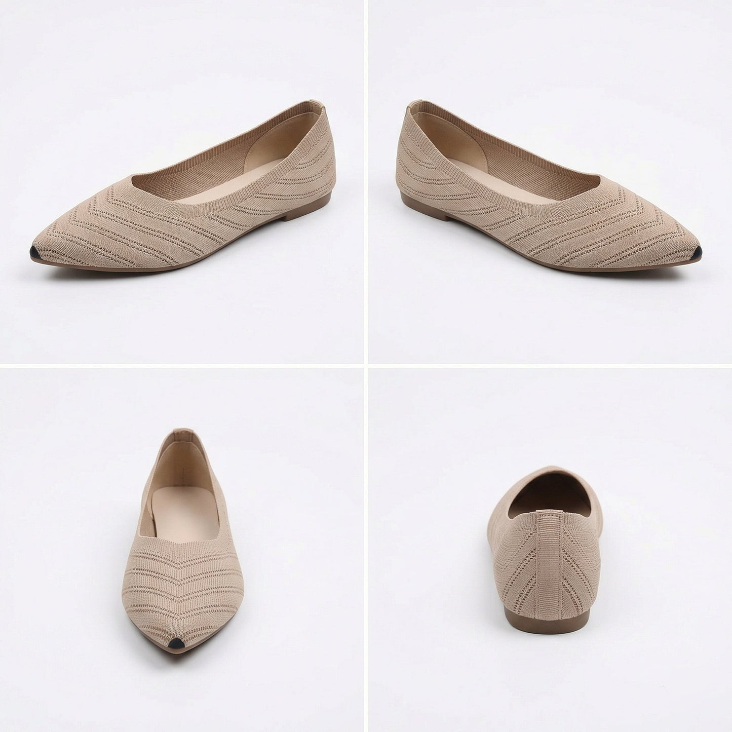 Flache Schuhe Damen Mode Bequem