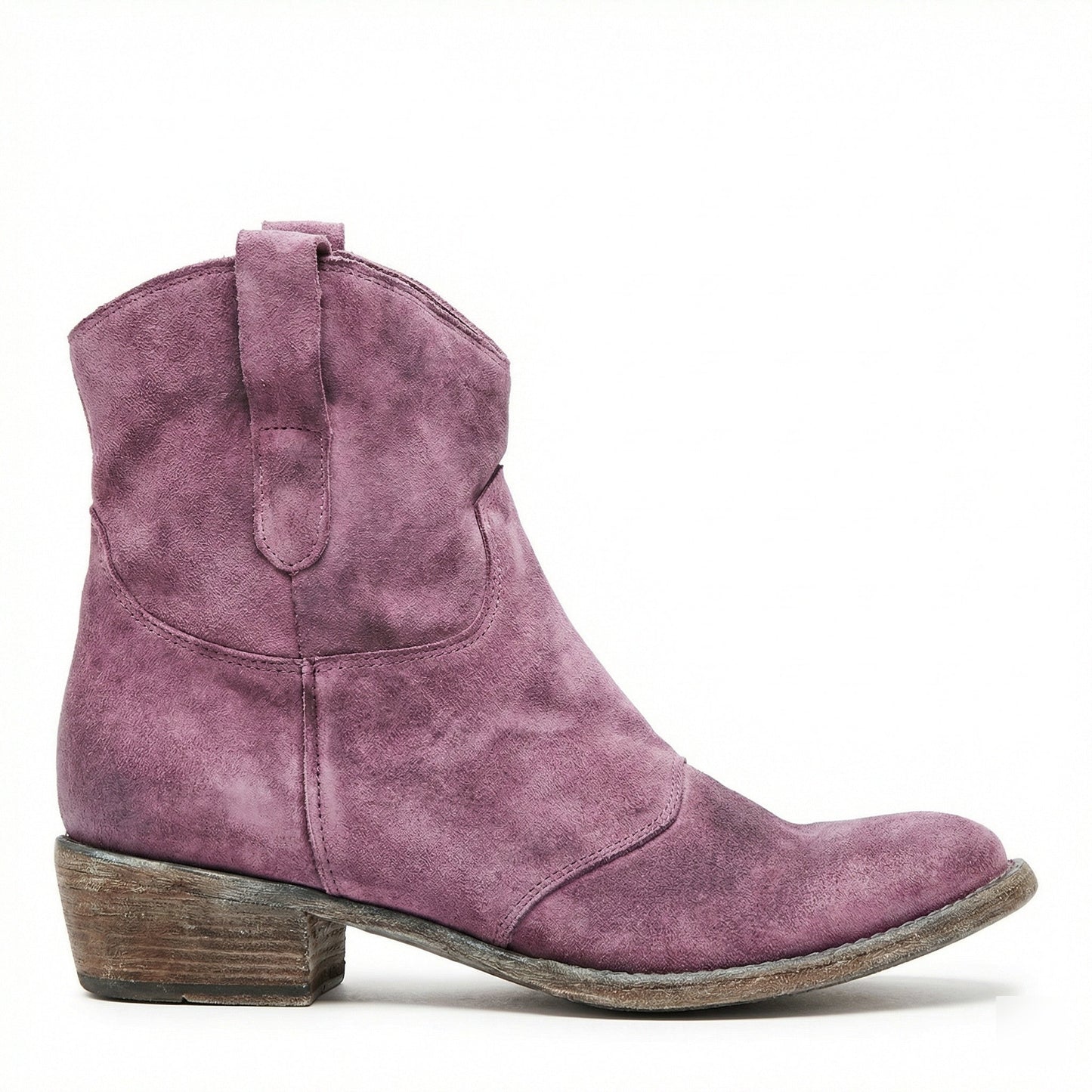 Western Stiefel Damen Kurz Wildleder Knöchelstiefel