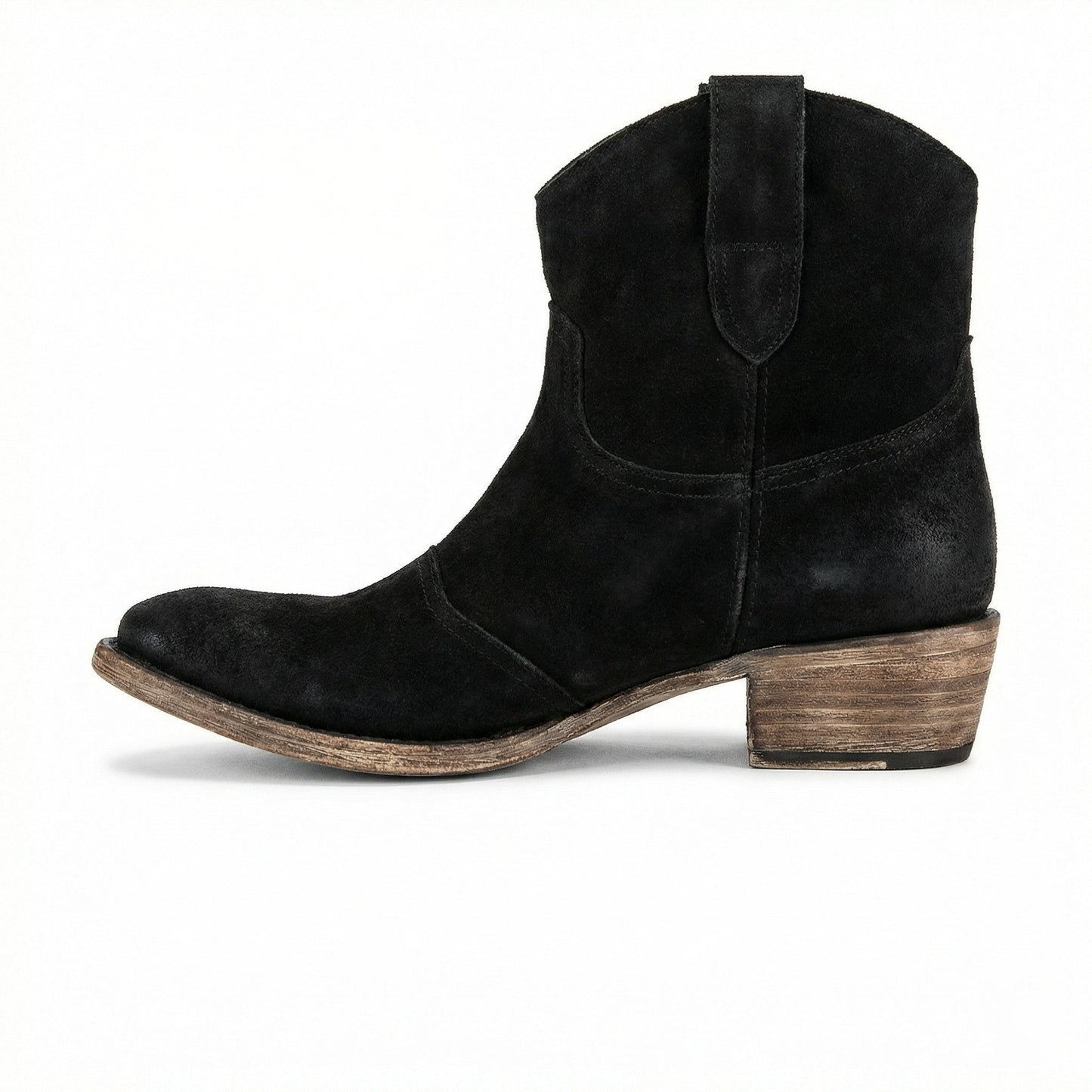 Western Stiefel Damen Kurz Wildleder Knöchelstiefel