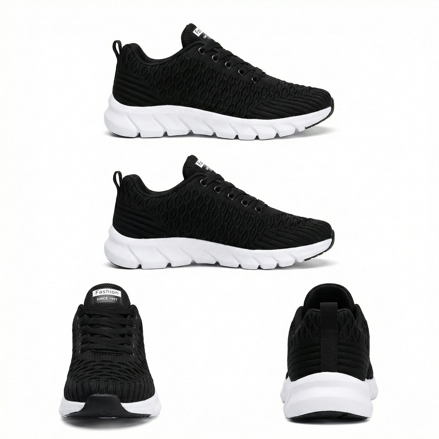 Strick Schuhe Atmungsaktiv Flexibel Damen Sneaker