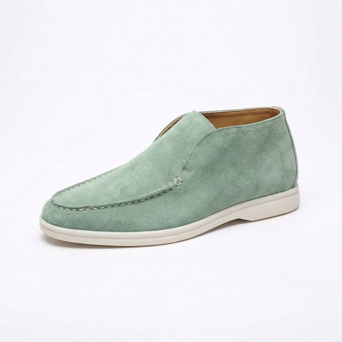 Herren Halbschuhe Stylisch Braun Lederschuhe