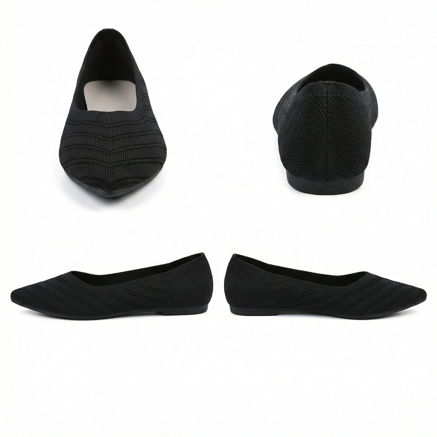 Flache Schuhe Damen Mode Bequem